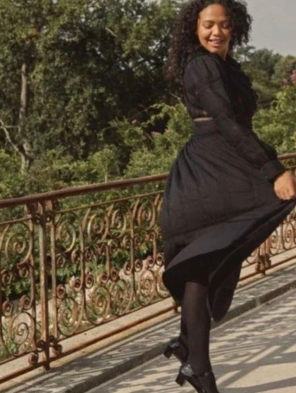 "DÔEN NWT Black Marla Dress Maxi Midi Heirloom Victorian Ruffle Size XL - Picture 12 of 16